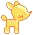 kawaii reindeer yellow