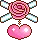 candied heart blue