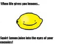 Lemons hurt