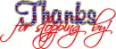 Thanks for stopping by