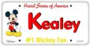 Mickey License Plate - Kealey