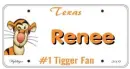 Tigger License Plate - Renee