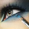 blue eyeliner