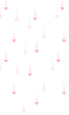 kawaii pink heart rain