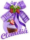 Purple bow Claudia