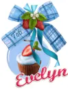Blue bow Evelyn