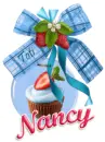 Blue bow Nancy