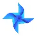 Pinwheel blue