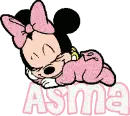 Asma Sleeping Baby Minnie Mouse