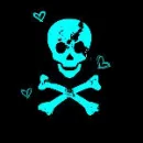 blue skull