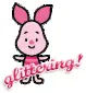 Piglet glittering!