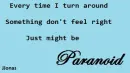 Paranoid lyrics