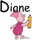 Piglet writing - Diane