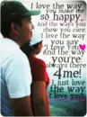 i love the way u...