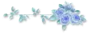 BLUE GREEN FLOWERS