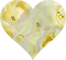 YELLOW HEART N BUTTERFLIES