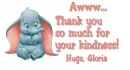 dumbo with name Gloria