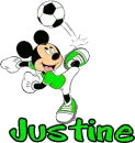 Justine Mickey Mouse Soccer