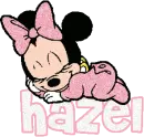 Hazel Sleeping Baby Minnie Mouse