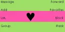 Black heart and color stripes
