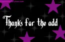 Thanks for the add