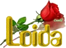Loida with Red Rose