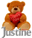 Justine with Love Teddy