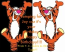 birthday comment from tigger