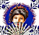 gurl with a fan