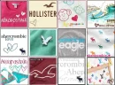 AMERiCAN EAGlE AEROPOSTAlE HOlliSTER ABERCROMBiE