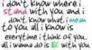 I Don't Know Where I Stand With You