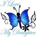 I love My Daughter Butterfly