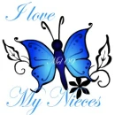 I Love My Nieces Butterfly
