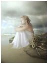 alone girl sea