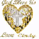 Cindy's gold heart,God bless