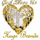 Brenda's gold heart, God bless