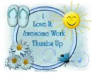 Love It, Thumbs Up, Awesome Graphic