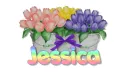 tulips with name Jessica