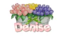 tulips with name Denise