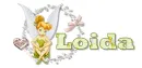 Tinkerbell with name Loida
