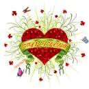 heart name tag