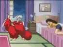 Inuyasha in Kagome's Room