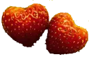 corazones fresas :D