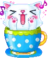 kitty in a cup 