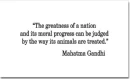 The Treatment Of Animals