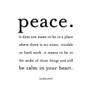 Peace.