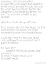 A very sad note