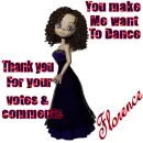 Florence's thank you dance. 