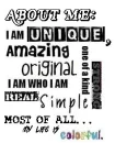 about me: