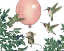 Mouse flying with balloon